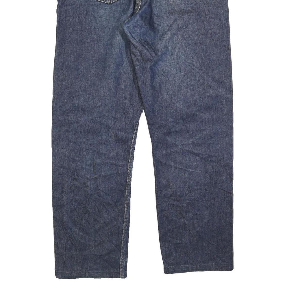 LEVI'S 521 02 Mens Jeans Blue Regular Straight Denim Medium W38 L30 Classic Fit