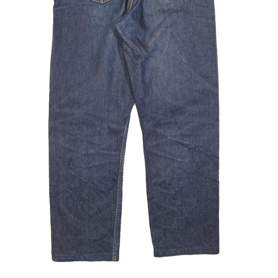 LEVI'S 521 02 Mens Jeans Blue Regular Straight Denim Medium W38 L30 Classic Fit