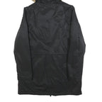 LEVI'S Womens Black Faux Fur Hooded Jacket S Polyester Blend Zip Winter Coat