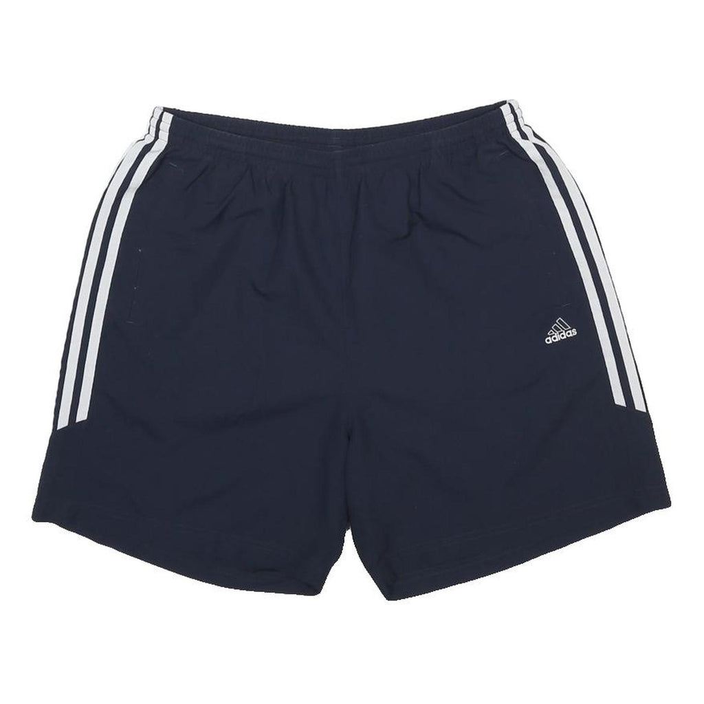 ADIDAS Mens Shorts Navy Blue Casual L W30 Three Stripes Logo
