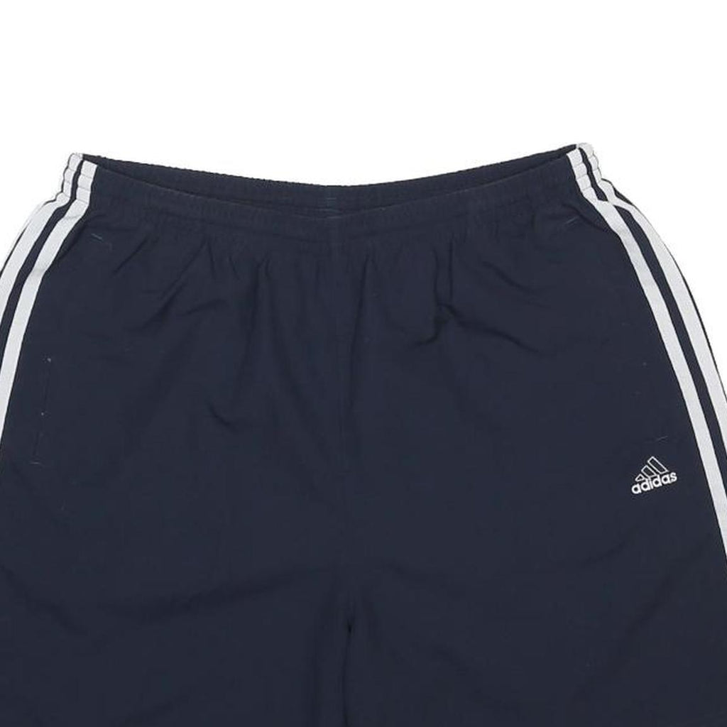 ADIDAS Mens Shorts Navy Blue Casual L W30 Three Stripes Logo