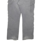 DICKIES Mens Cotton Blend Grey Regular Straight Trousers W38 L32 Workwear Zip