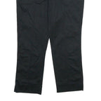 NORTH SAILS Womens Cotton Blend Black Regular Fit Straight Leg Trousers W32 L24