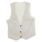 GAP Womens Blazer Waistcoat Grey Striped S