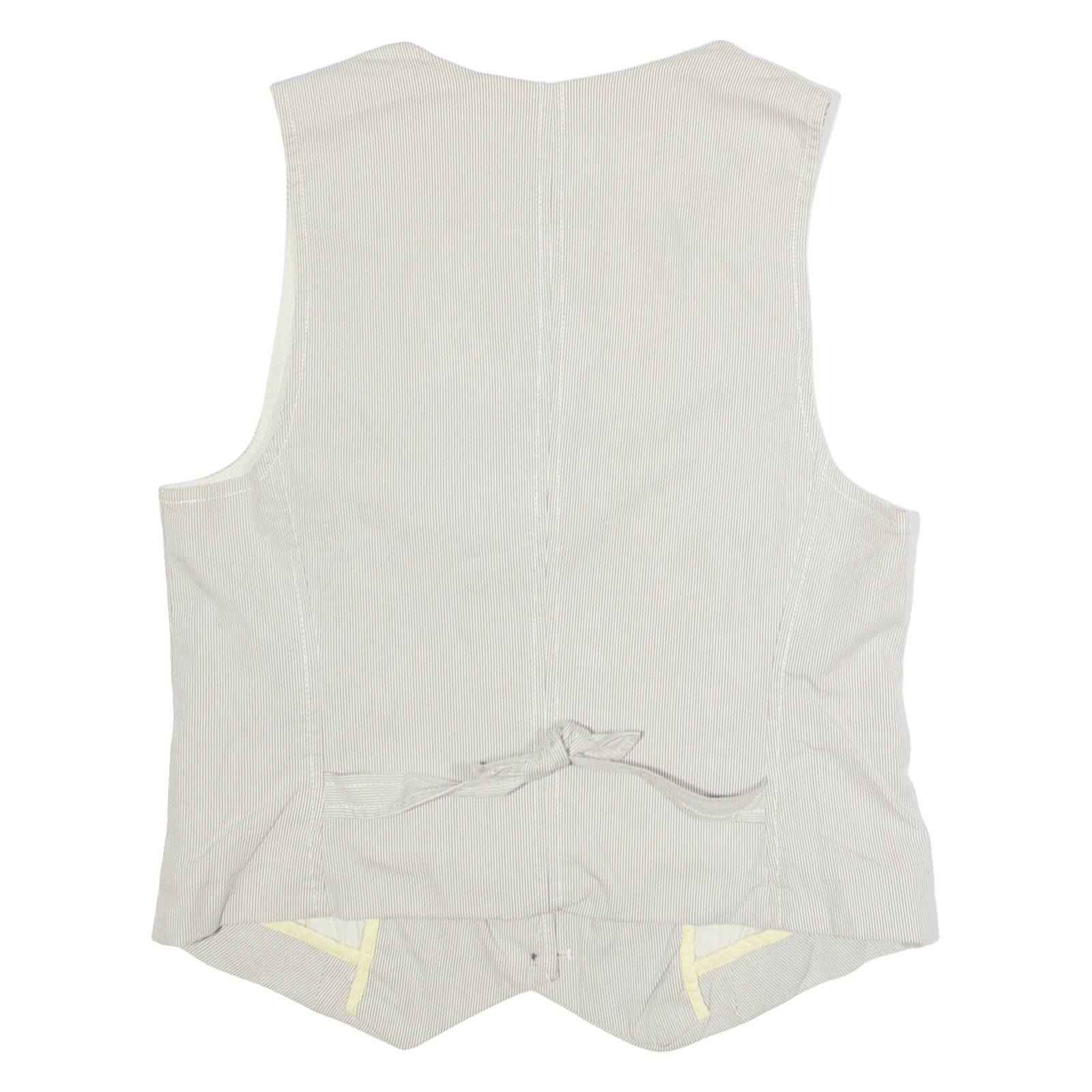 GAP Womens Blazer Waistcoat Grey Striped S