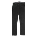 VANS Mens Slim Black Jeans Cotton W26 L26 Zip Pockets Casual Streetwear