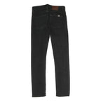VANS Mens Slim Black Jeans Cotton W26 L26 Zip Pockets Casual Streetwear