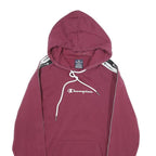 CHAMPION Mens Maroon Burgundy Hoodie S Cotton Blend Pullover Lightweight