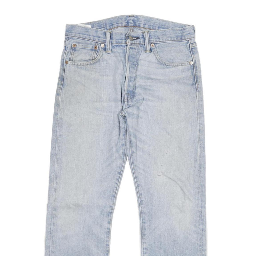 LEVI'S 501 Mens Jeans Blue Regular Straight Denim Light W29 L25 Classic Button