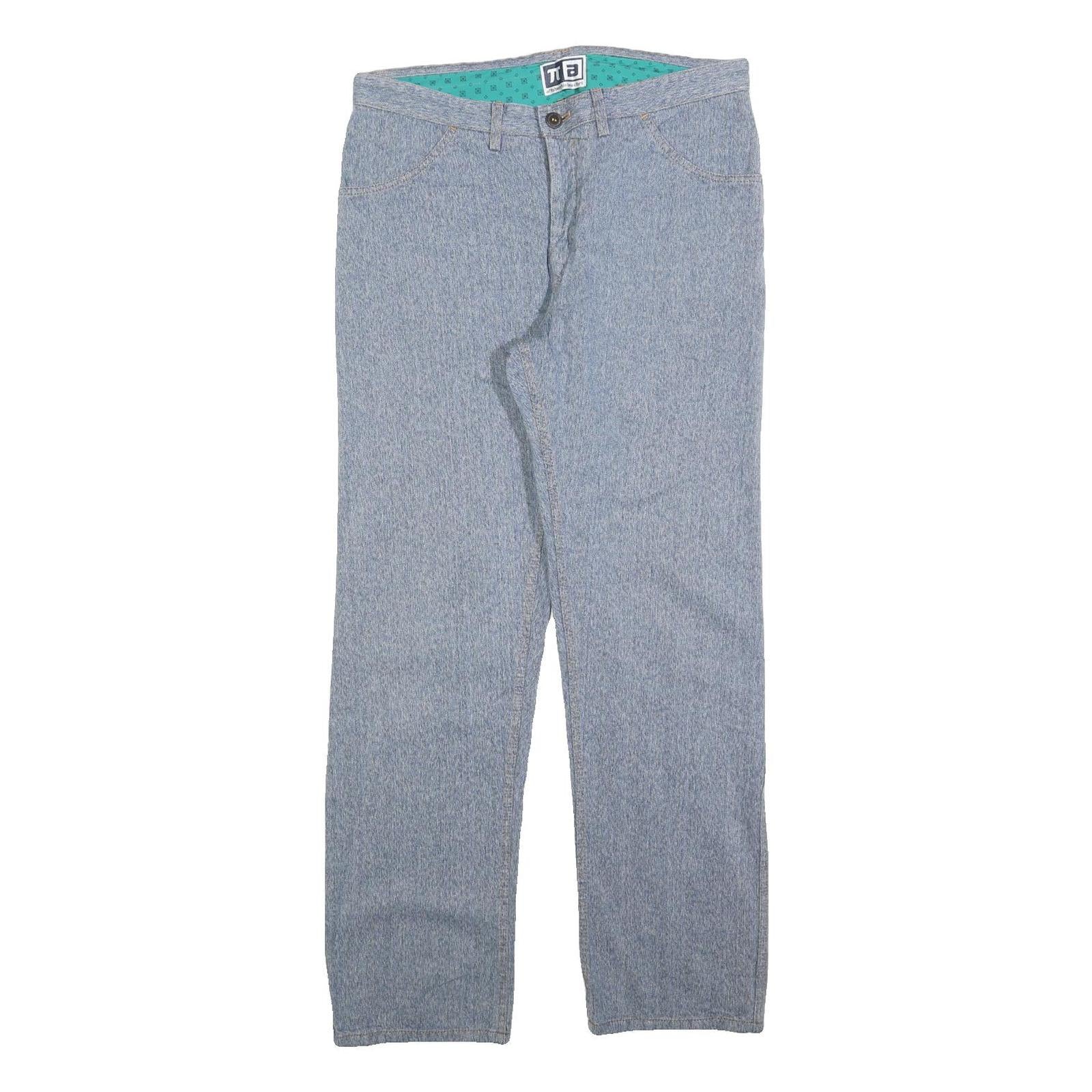 AFFOLTER Mens Jeans Blue Regular Straight Denim Light W32 L30 Stylish Cotton