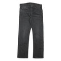 LEVI'S 513 Mens Jeans Black Regular Straight Denim Medium W30 L28 Zip Cotton