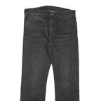 LEVI'S 513 Mens Jeans Black Regular Straight Denim Medium W30 L28 Zip Cotton