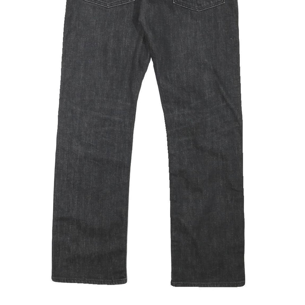 LEVI'S 513 Mens Jeans Black Regular Straight Denim Medium W30 L28 Zip Cotton