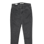 LEVI'S 710 Super Skinny Womens Jeans Black Slim Skinny Denim W28 L30 Stretch Fit
