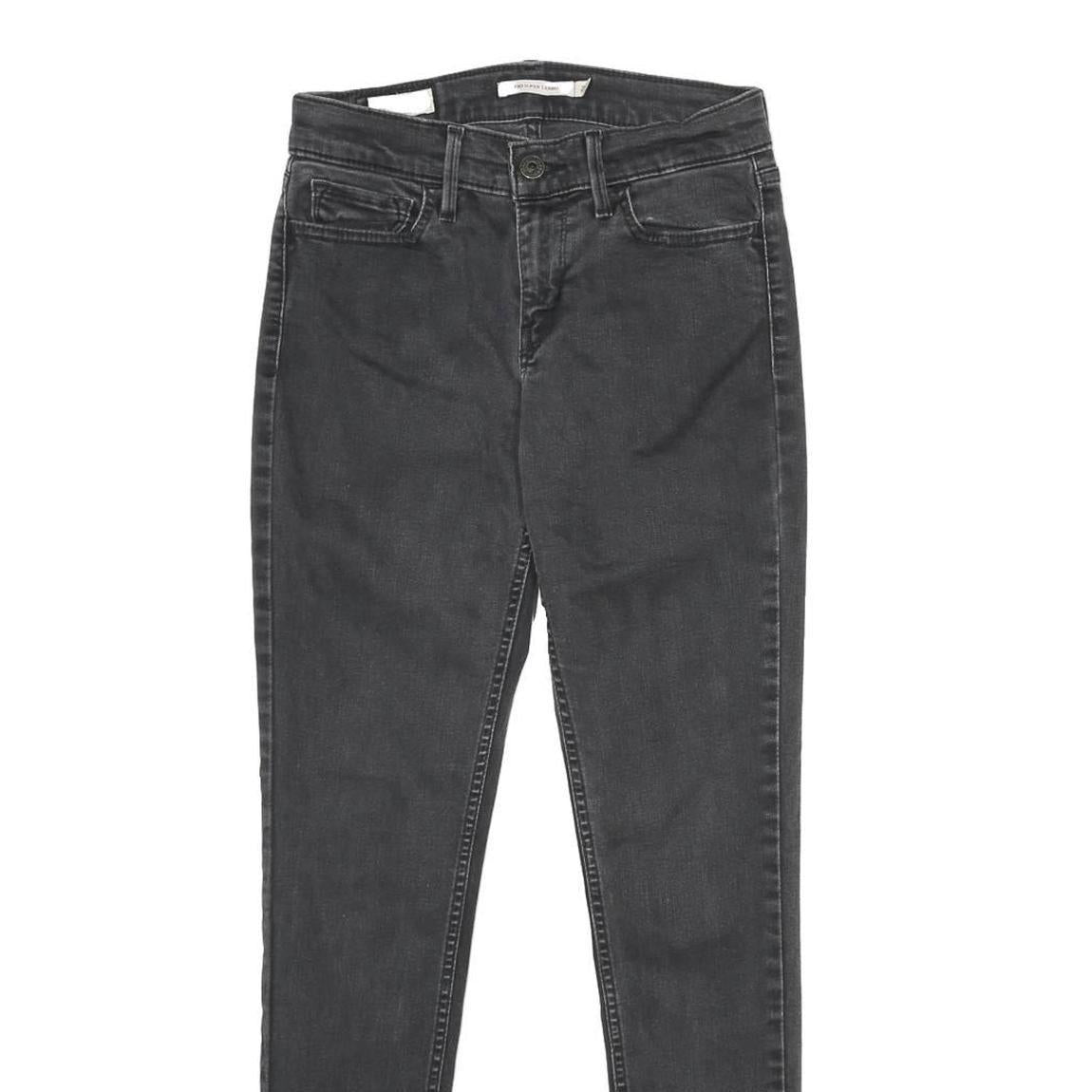 LEVI'S 710 Super Skinny Womens Jeans Black Slim Skinny Denim W28 L30 Stretch Fit