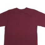 NCAA Mens Maroon Virginia Tech Graphic T-Shirt L Short Sleeve Crew Neck