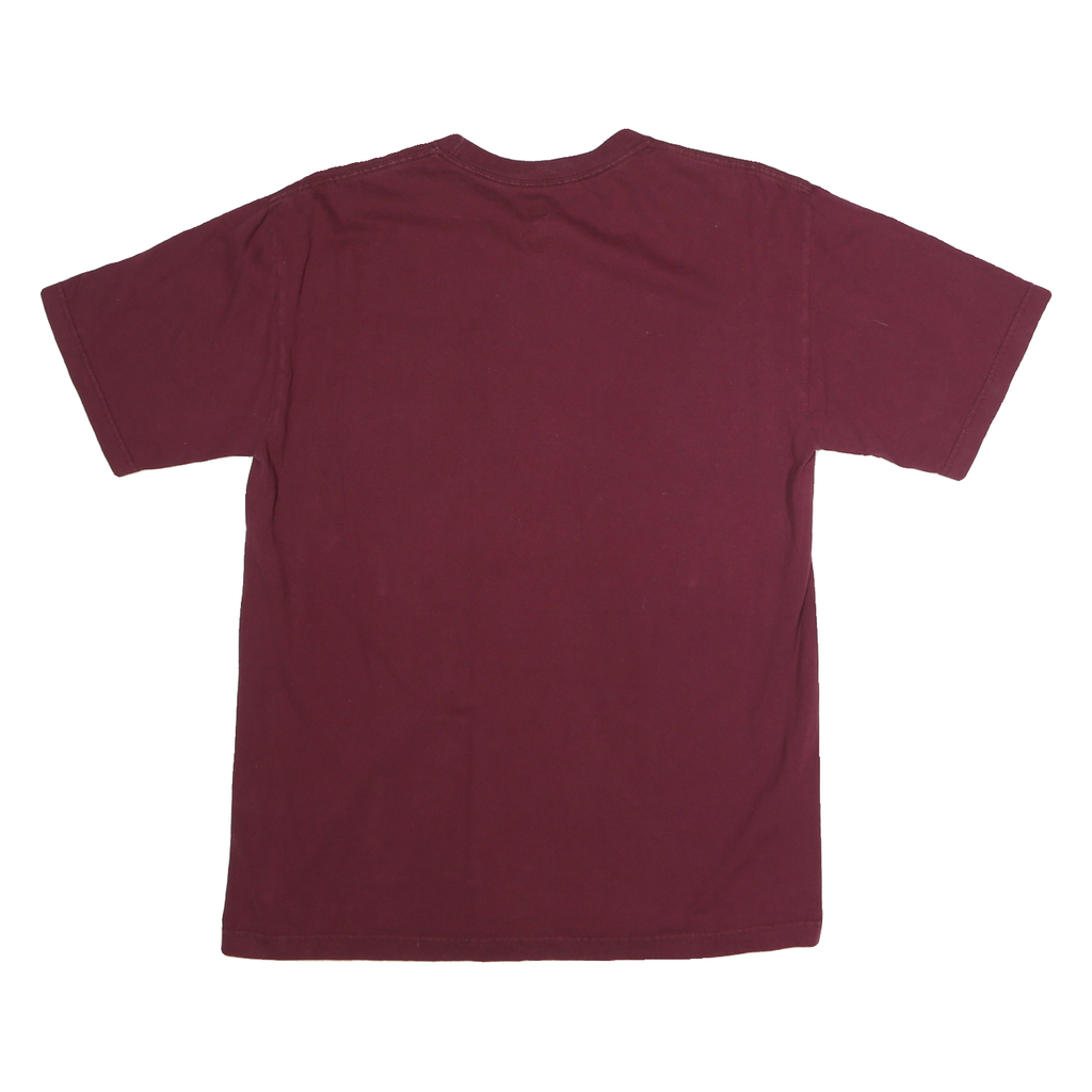 NCAA Mens Maroon Virginia Tech Graphic T-Shirt L Short Sleeve Crew Neck
