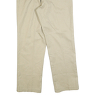 DICKIES Mens Beige Cotton Blend Regular Straight Trousers W36 L32 Workwear