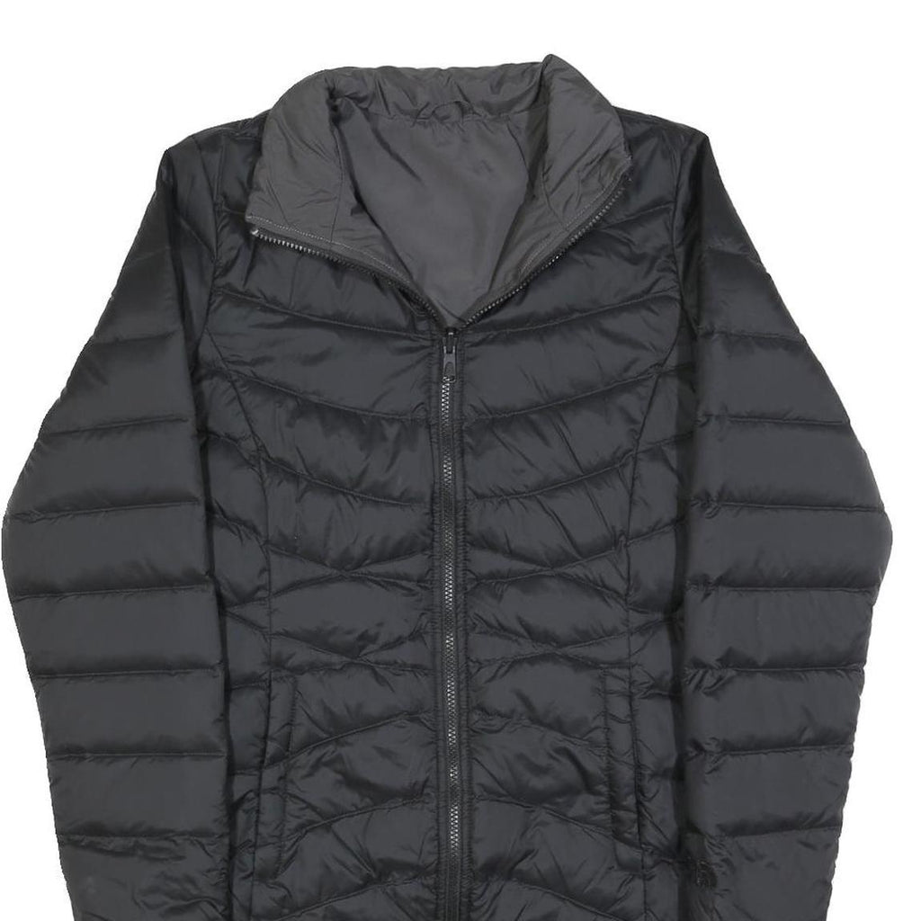 THE NORTH FACE Womens Black Reversible Puffer Jacket S Polyester Zip Outerwear