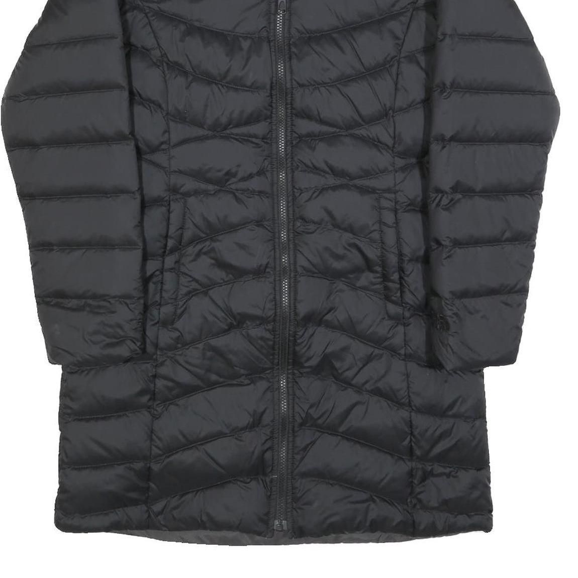 THE NORTH FACE Womens Black Reversible Puffer Jacket S Polyester Zip Outerwear