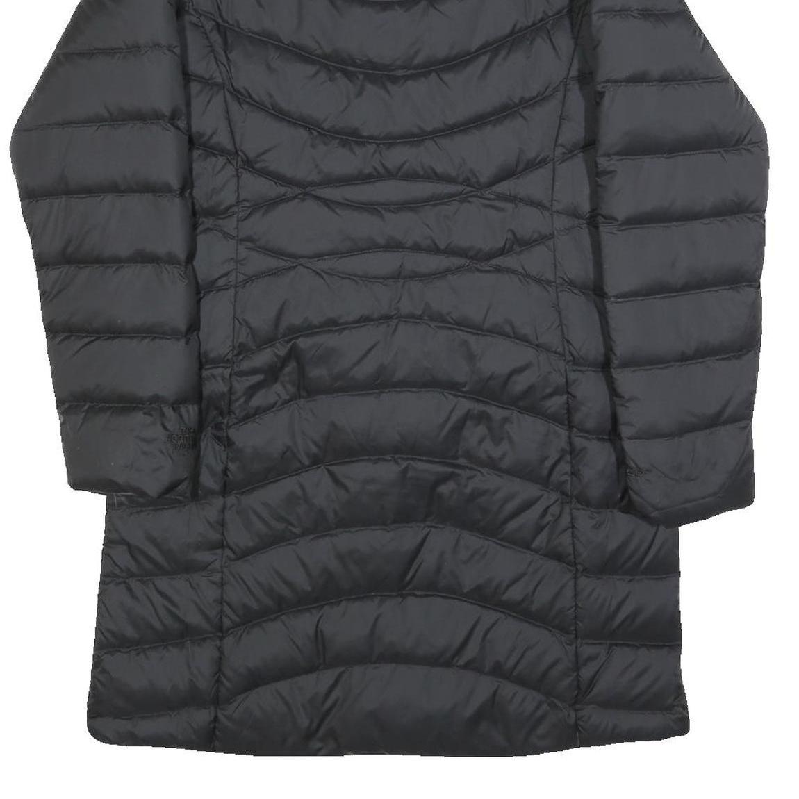 THE NORTH FACE Womens Black Reversible Puffer Jacket S Polyester Zip Outerwear