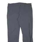 MAIER Mens Polyester Blend Blue Regular Straight Trousers W38 L32 Outdoor Casual