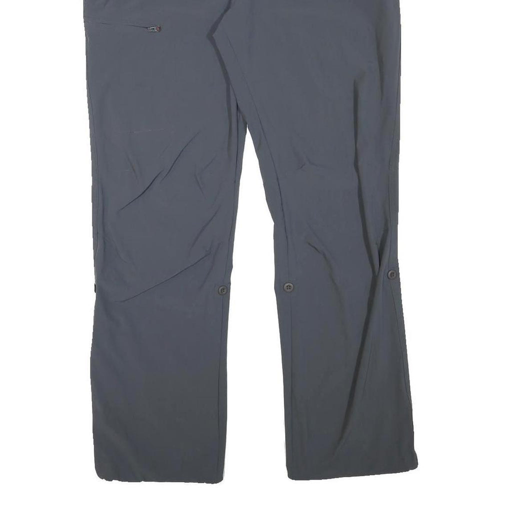 MAIER Mens Polyester Blend Blue Regular Straight Trousers W38 L32 Outdoor Casual