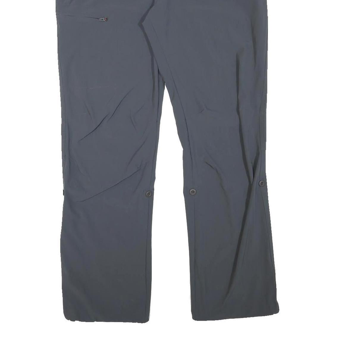 MAIER Mens Polyester Blend Blue Regular Straight Trousers W38 L32 Outdoor Casual