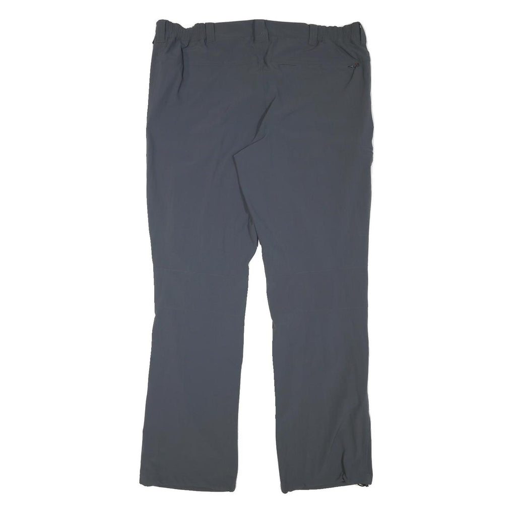 MAIER Mens Polyester Blend Blue Regular Straight Trousers W38 L32 Outdoor Casual