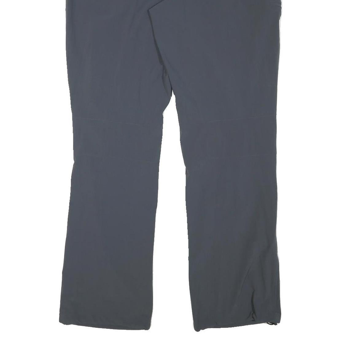 MAIER Mens Polyester Blend Blue Regular Straight Trousers W38 L32 Outdoor Casual