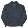 NAUTICA Mens Navy Blue Cotton Blend Zip Jacket L Classic Casual Outerwear