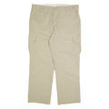 DICKIES Cargo Mens Trousers Beige Regular Straight W38 L30