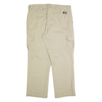 DICKIES Cargo Mens Trousers Beige Regular Straight W38 L30