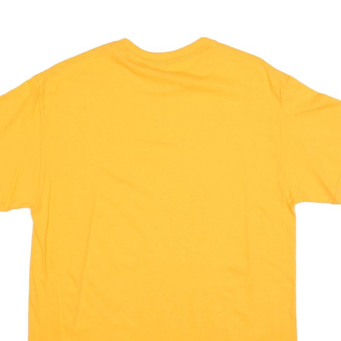 Womens Yellow Lady Vols Rowing Graphic T-Shirt L Short Sleeve Crew Neck