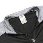 ADIDAS Mens Black & Grey Zip Up Polyester Sports Jacket L Athletic Track