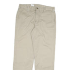 CARHARTT Mens Cotton Blend Beige Relaxed Straight Trousers W36 L34 Durable