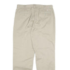 CARHARTT Mens Cotton Blend Beige Relaxed Straight Trousers W36 L34 Durable
