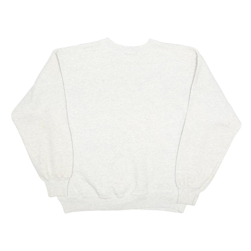 HANES Mens Grey Steelers Crew Neck M Cotton Blend Vintage NFL Sweatshirt