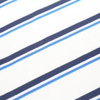 LONSDALE Mens White & Blue Striped Short Sleeve Polo Shirt L