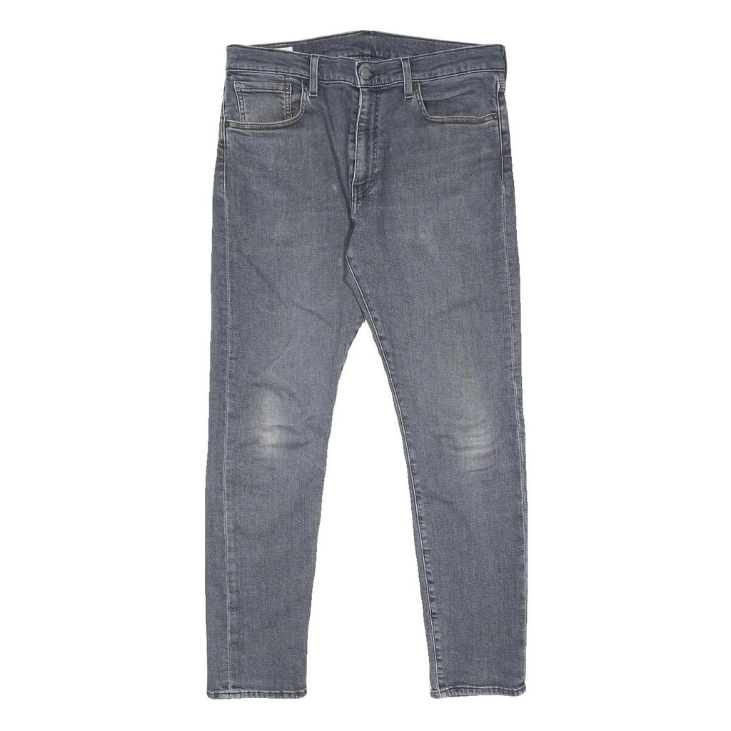 LEVI'S 512 BIG E Mens Slim Jeans Blue Denim W32 L30 Cotton Blend Zip