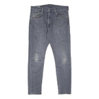 LEVI'S 512 BIG E Mens Slim Jeans Blue Denim W32 L30 Cotton Blend Zip
