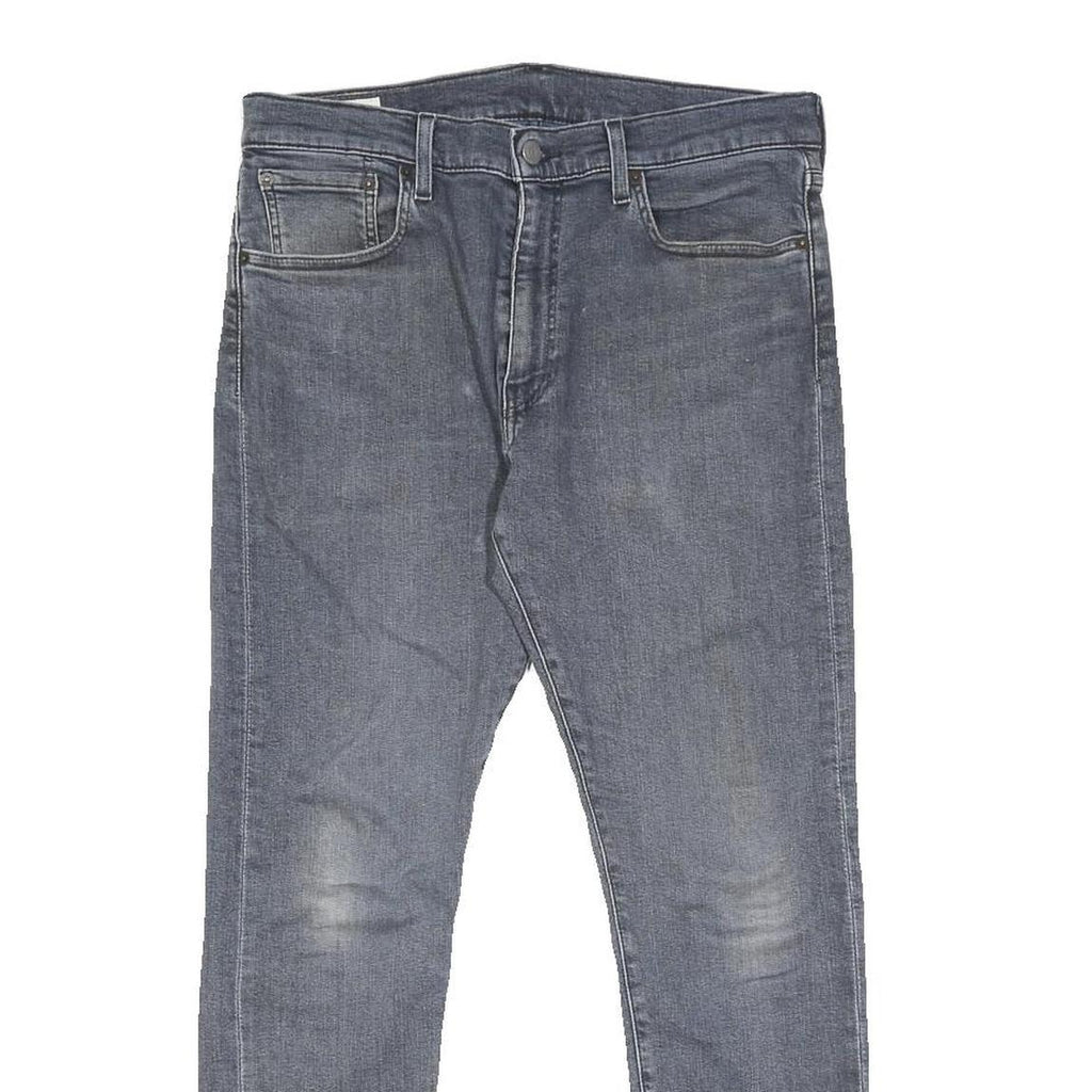 LEVI'S 512 BIG E Mens Slim Jeans Blue Denim W32 L30 Cotton Blend Zip