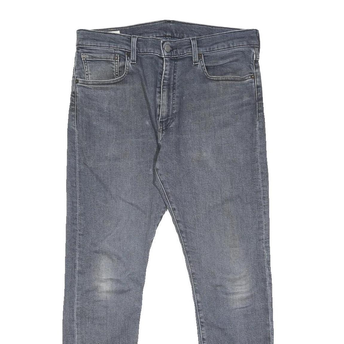 LEVI'S 512 BIG E Mens Slim Jeans Blue Denim W32 L30 Cotton Blend Zip