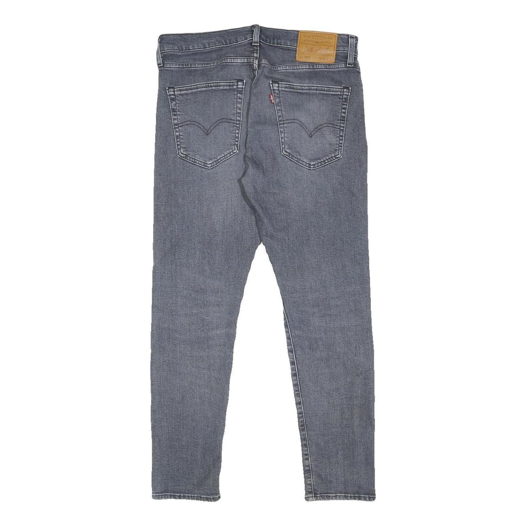 LEVI'S 512 BIG E Mens Slim Jeans Blue Denim W32 L30 Cotton Blend Zip