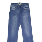 Y&F Womens Regular Fit Blue Denim Jeans Cotton Blend W30 L32 Embroidered Pockets
