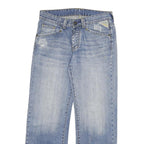 REPLAY Mens Regular Blue Denim Rinse Jeans W32 L31 Classic Button Cotton Blend