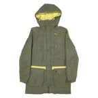 PUMA Mens Parka Jacket Green Hooded M