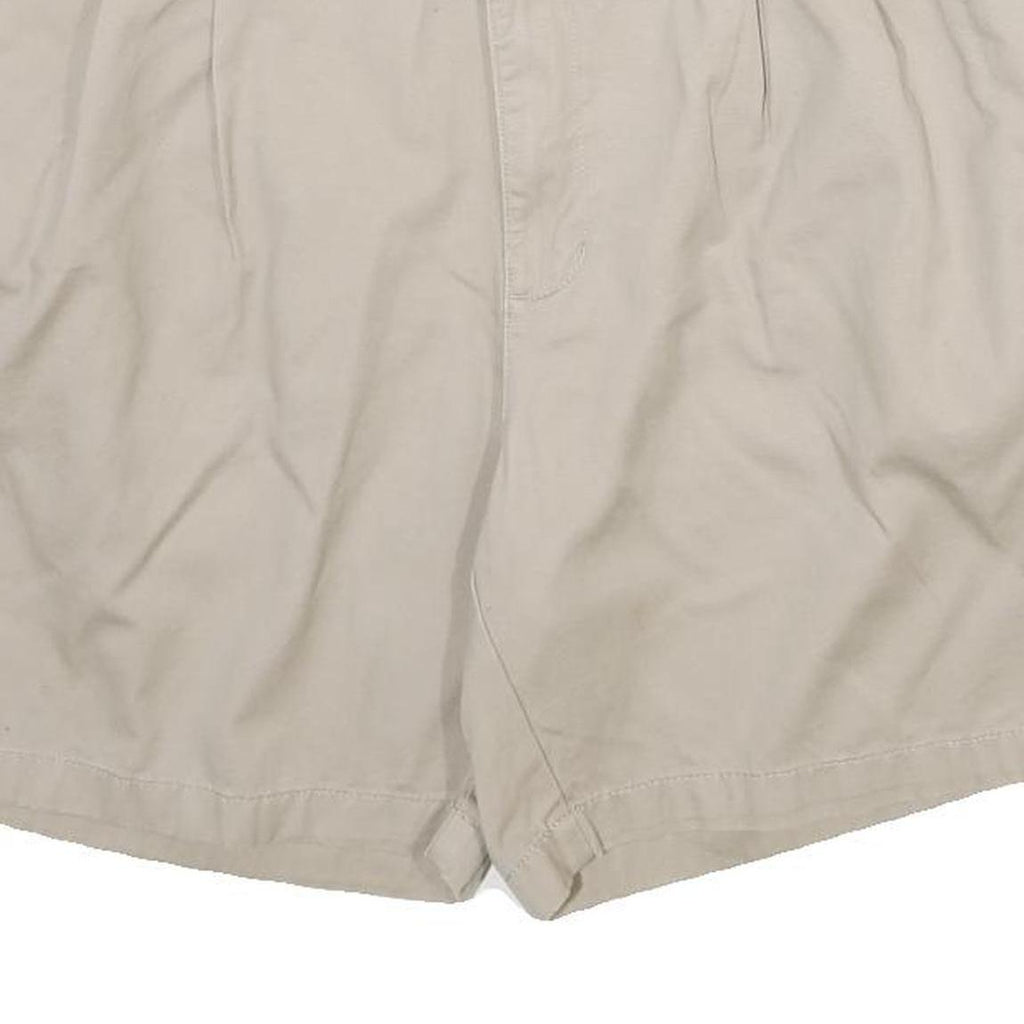 CHAPS Mens Shorts Beige Casual Plain L W36 Summer Cotton Comfort