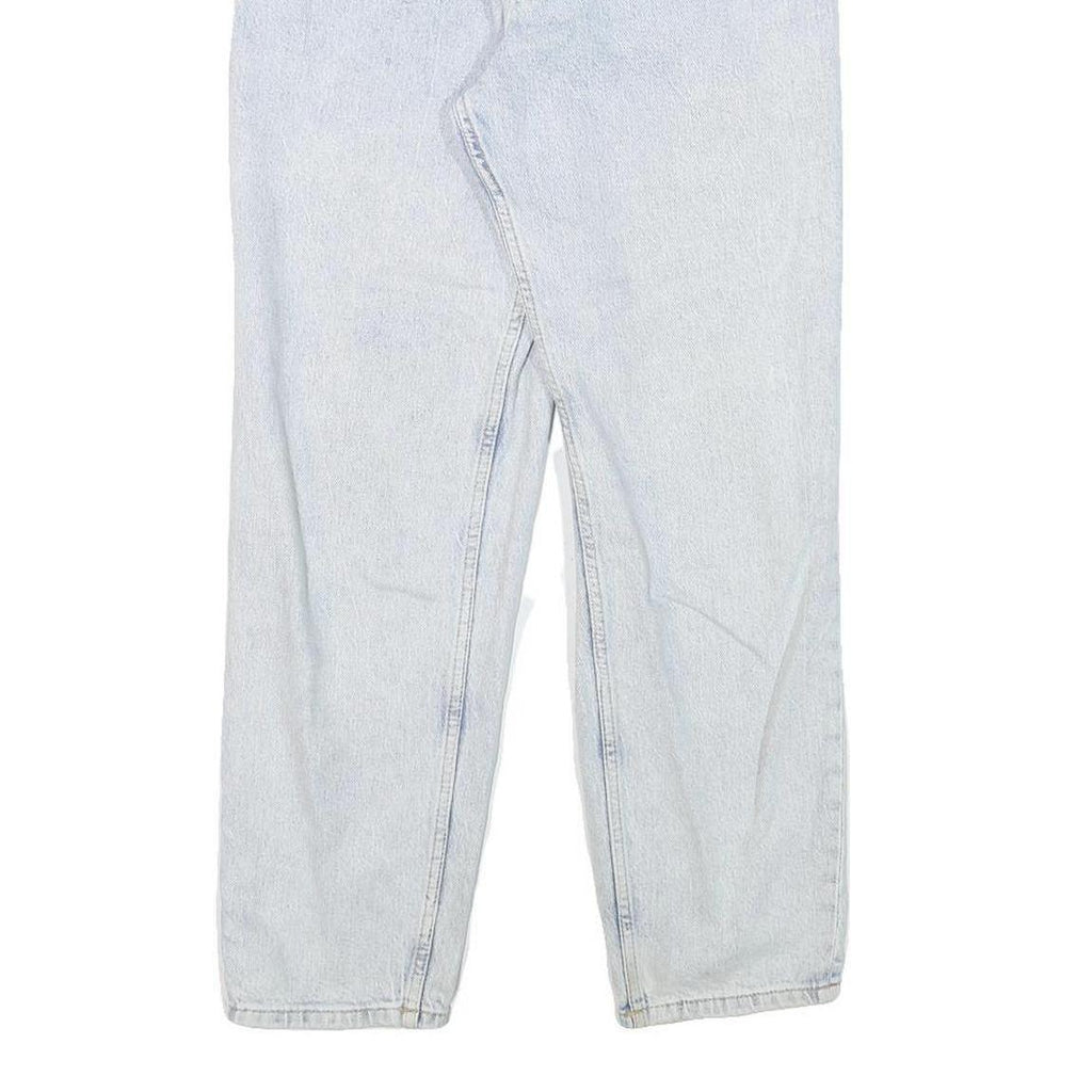 MANGO Womens Jeans Blue Relaxed Straight Denim Light W24 L27 Casual Classic