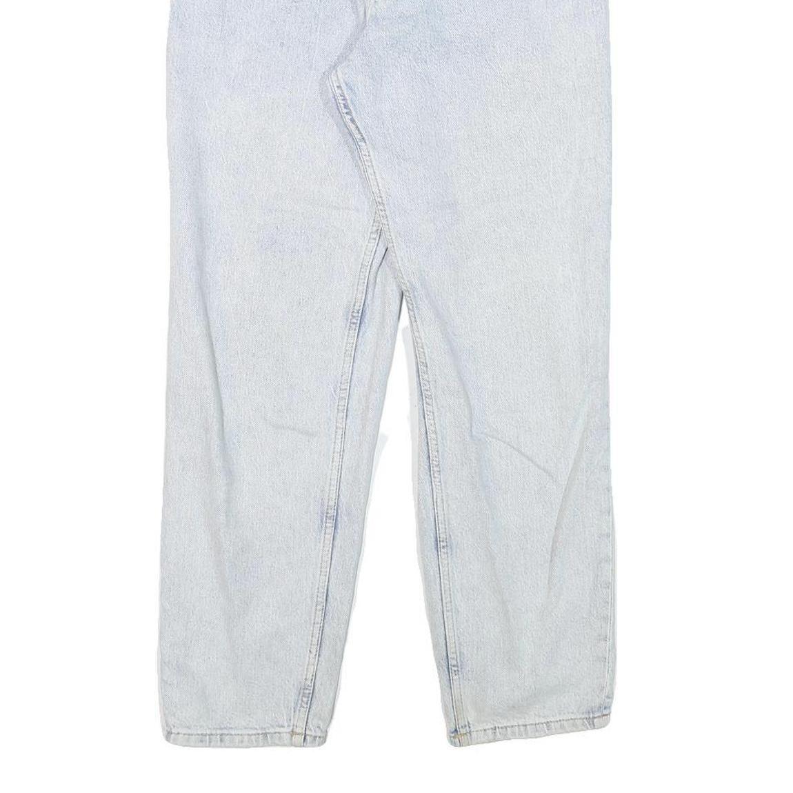 MANGO Womens Jeans Blue Relaxed Straight Denim Light W24 L27 Casual Classic